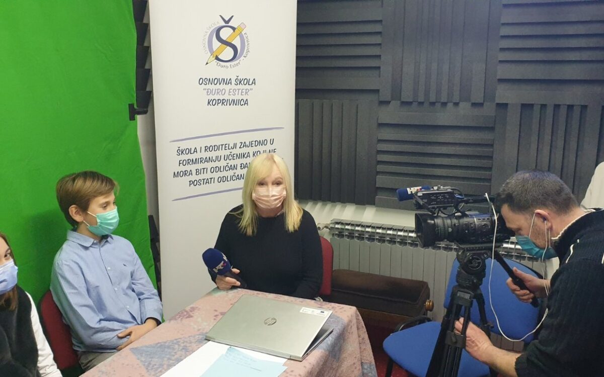 Učenici  OŠ „Đuro Ester“ predstavili svoj rad u Dnevniku HRT-a